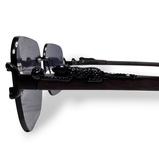 Cartier Panther Rimless Square Sunglasses