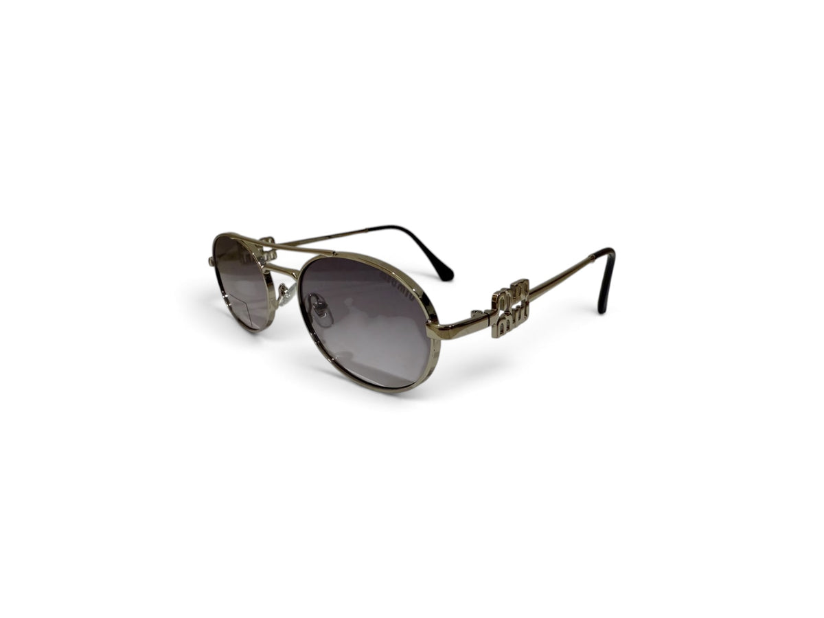 Miu Miu Iconic Metal Aviator Sunglasses