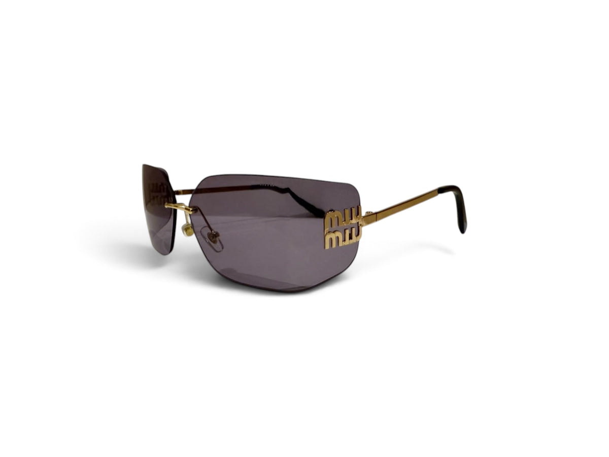 Miu Miu Oversized Rimless Shield Sunglasses