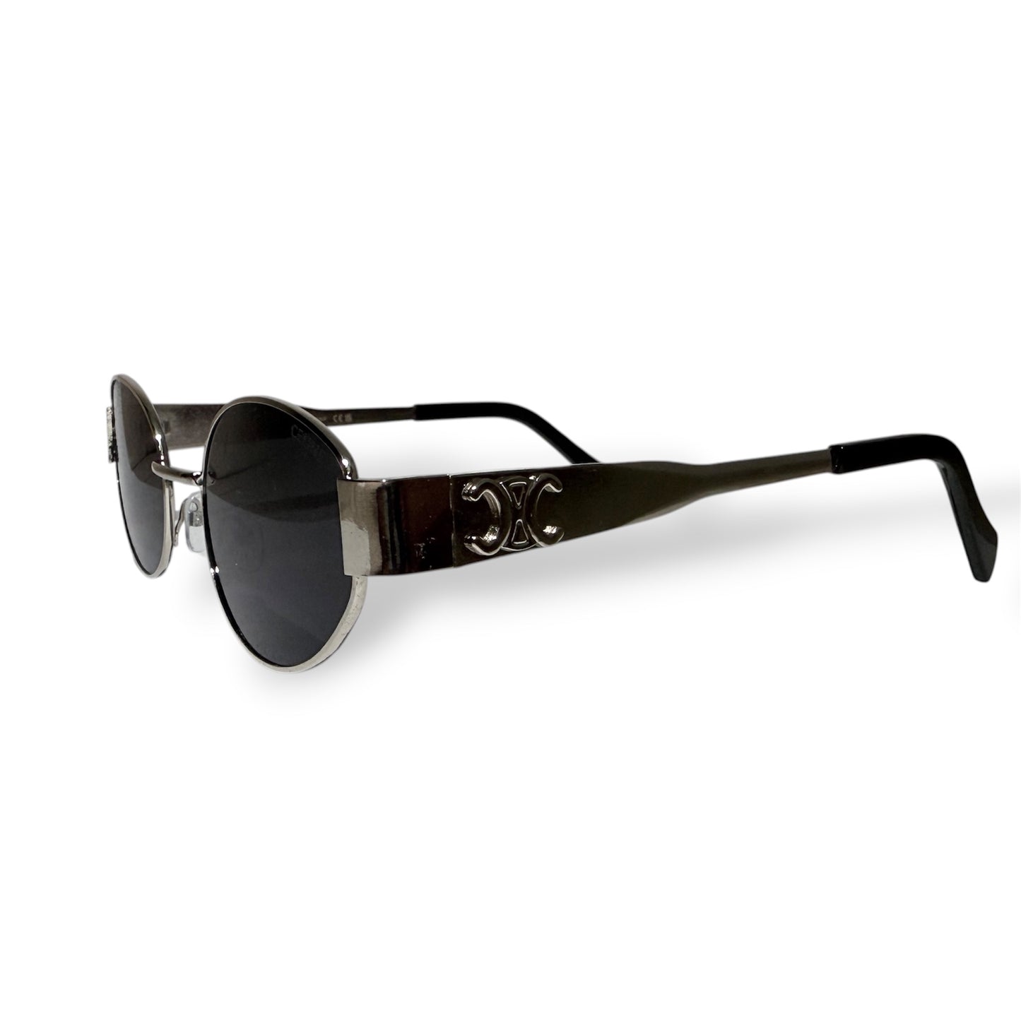 Celine Oval Vintage Metal Sunglasses
