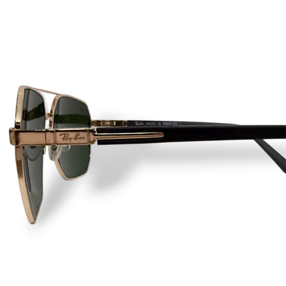 Ray-Ban Metal Frame Green Lens Aviators Sunglasses