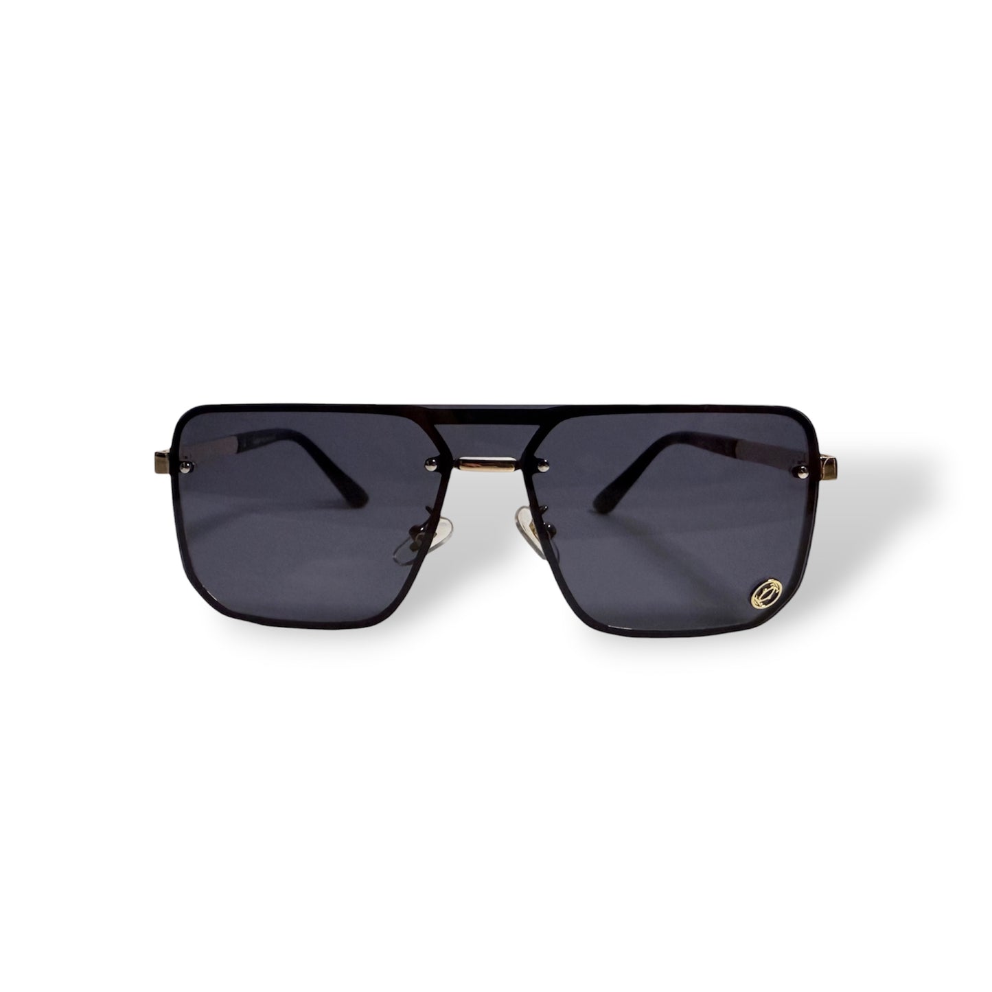 Cartier Gold Detail Rimless Shades Sunglasses