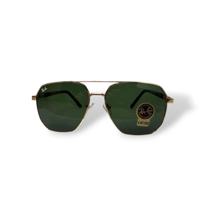 Ray-Ban Metal Frame Green Lens Aviators Sunglasses
