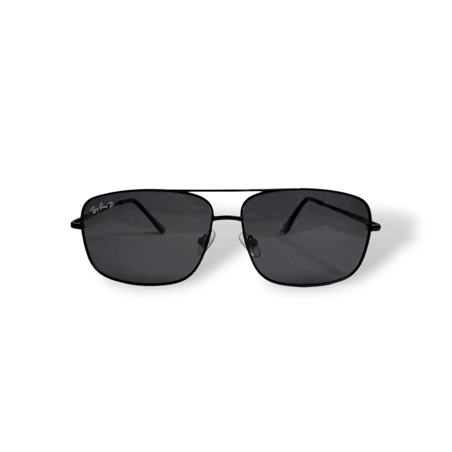 Ray Ban Classic Black Rectangular Polarized Sunglasses