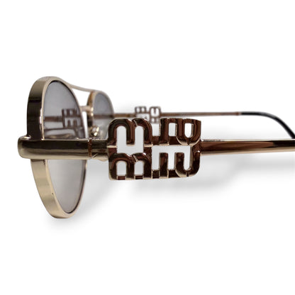 Miu Miu Aviator Logo Sunglasses