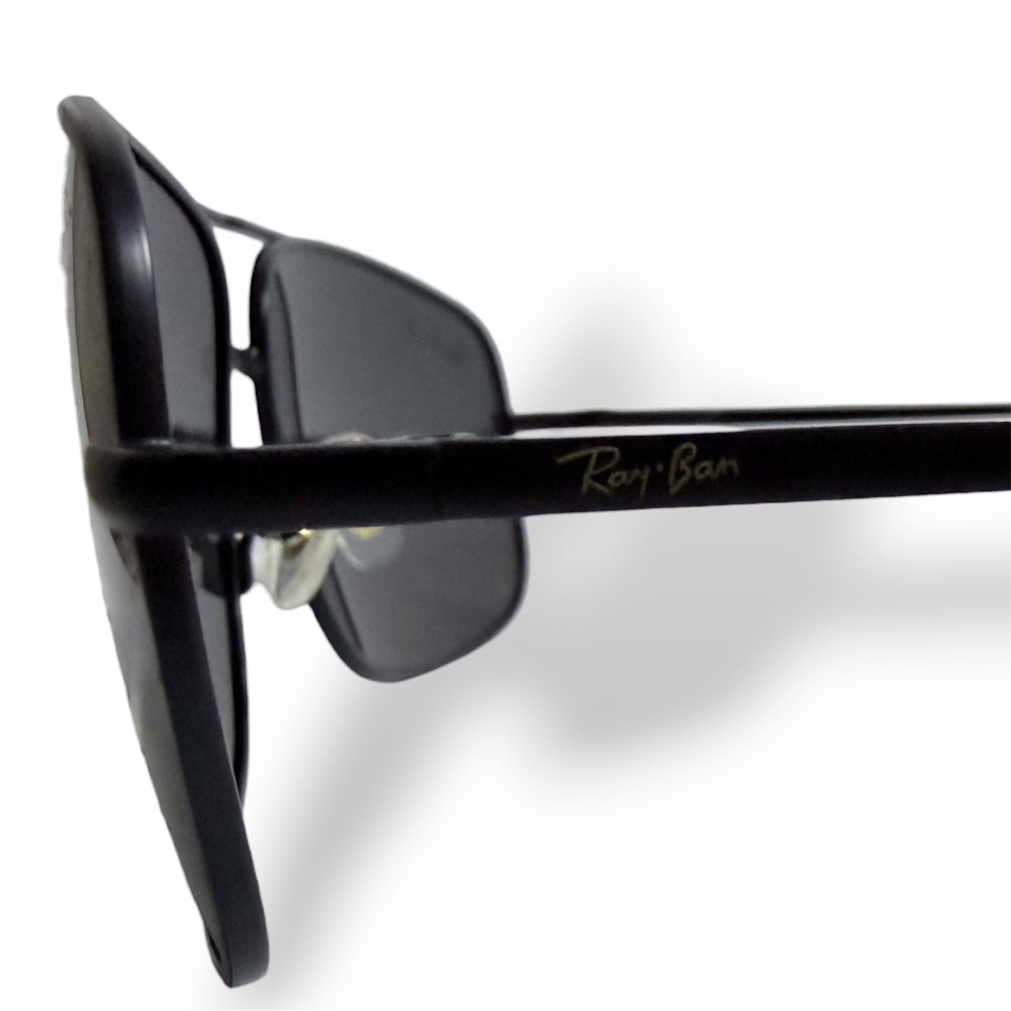 Ray Ban Classic Black Rectangular Polarized Sunglasses