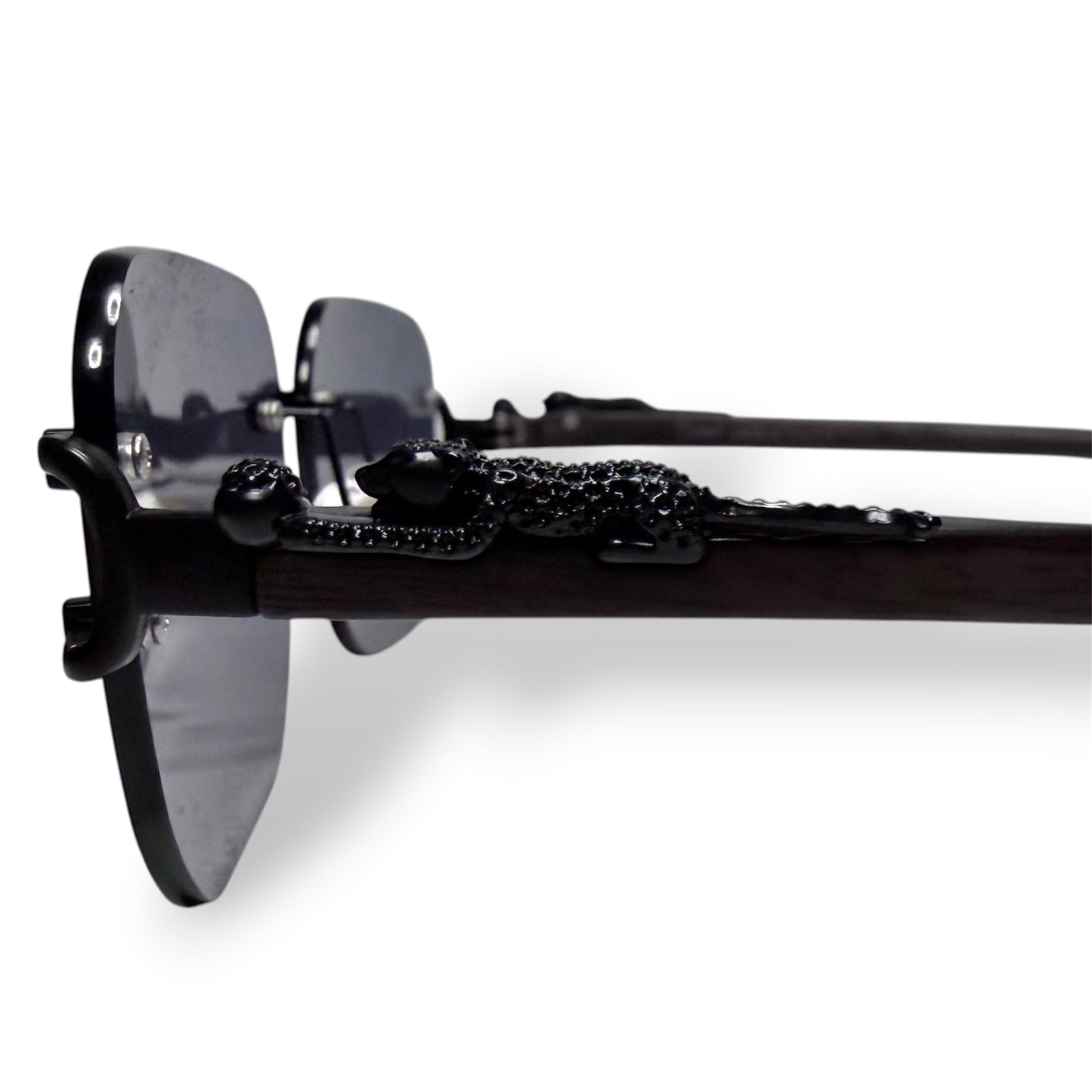 Cartier Panther Rimless Square Sunglasses