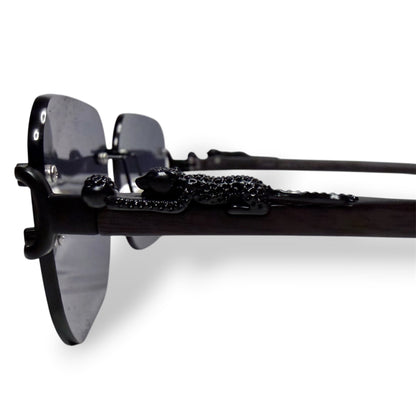 Cartier Panther Rimless Square Sunglasses