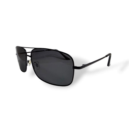 Ray Ban Classic Black Rectangular Polarized Sunglasses