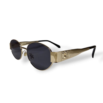 Celine Oval Vintage Metal Sunglasses