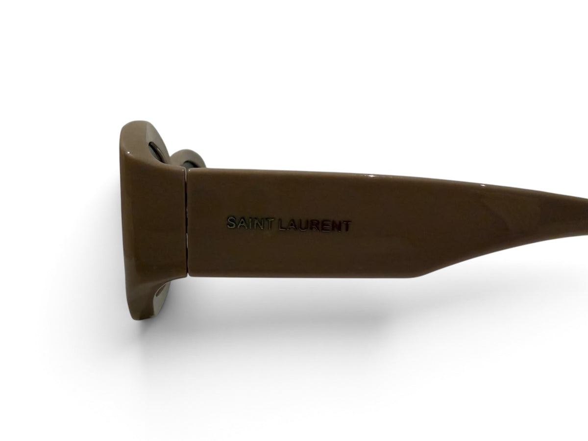 YSL Nude Bold Frame Square Sunglasses
