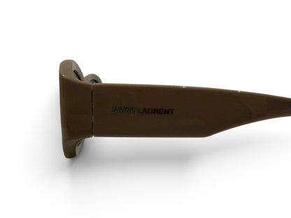 YSL Nude Bold Frame Square Sunglasses