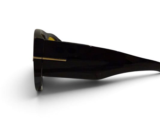 Tom Ford Oversized Amber Lens Aviator Sunglasses