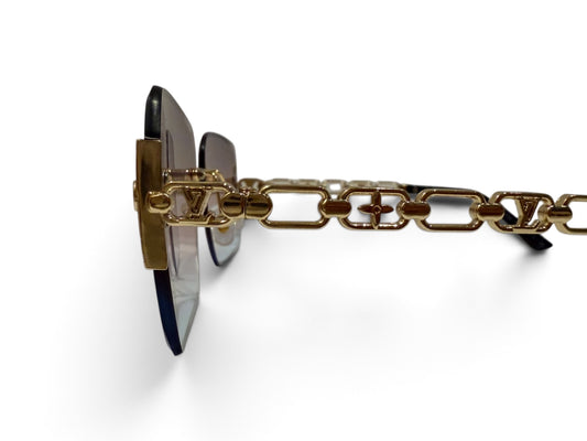 LV Luxury Rimless Chain Sunglasses